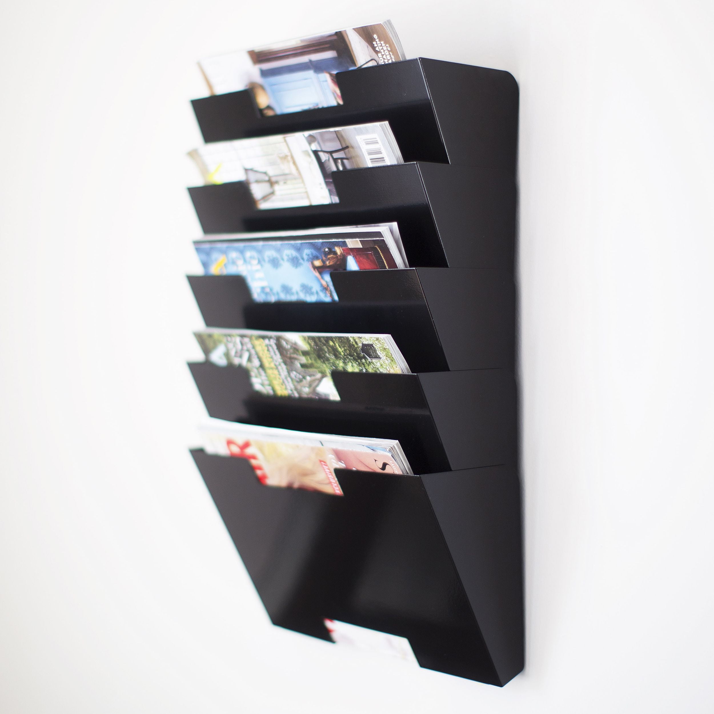 23192 Black Officemate OIC Versa Plus Letter Size Wall File Organizer 