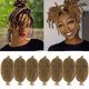 thumbnail image 1 of Marley Hair 10.0 in, 7 paquetes de cabello rubio miel trenzado Marley Twist para pelo de ganchillo suave sintético, preseparado, elástico, afro, extensiones de cabello preesponjoso (10.0 in, 27 #), 1 of 5