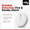 thumbnail image 2 of Rely Essentials 4500 Smoke Alarm - Battery Operated Photoelectric Sensor Smoke Detector - Compact 4-Inch Design - Home Fire Protection - Easy Installation - 1 Pack, 2 of 6