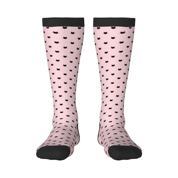 Balery Cute Cat Calcetines novedosos Calcetines deportivos Calcetines hasta la rodilla Calcetines de algodón Calcetines originales y geniales