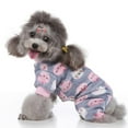 thumbnail image 2 of Sweet Dog Pajamas Soft Coral Pet Clothes Small And Medium Dog Four Legged Clothes M, 2 of 4