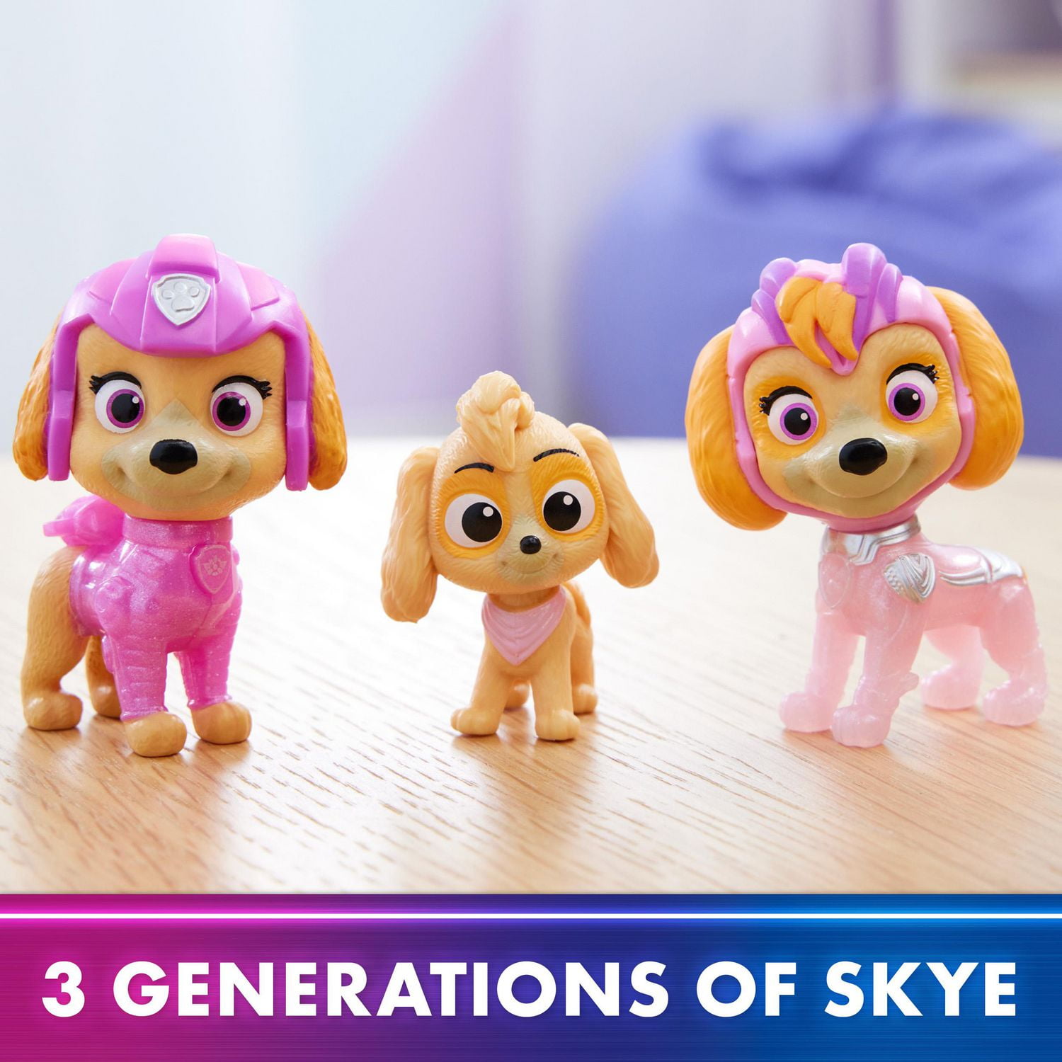 PAW Patrol: The Mighty Movie, Mighty Pups Skye, Exclusive 3-Piece Toy Figures Gift Set, Kids Toys for Boys & Girls Ages 3+