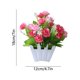 thumbnail image 3 of Arreglo floral artificial de plástico para interiores con pequeñas plantas en maceta, múltiples colores, decorativo para hogar, oficina y escritorio., 3 of 6