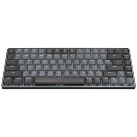 Logitech - MX Mechanical Mini Compact Wireless Mechanical Linear Switch Keyboard for Windows/macOS with Backlit Keys - Graphite