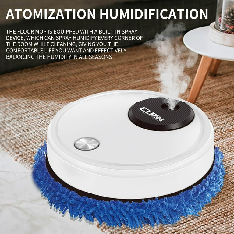 SDJMa Automatic Intelligent Mopping Robot, Wet & Dry Imitation Hand Wiping  Robot, 2400mAh Battery Operated, Multifunctional Humidifier Wiping Robot  for Home Hard Floor, Pet Hair, Carpets 