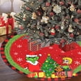 thumbnail image 2 of Christmas Tree Skirt, Christmas Red and Black Buffalo Plaid Rustic Xmas Tree Skirt Christmas Decorations for Party Indoor Christmas Tree Holiday Decor-48 Inch, 2 of 6