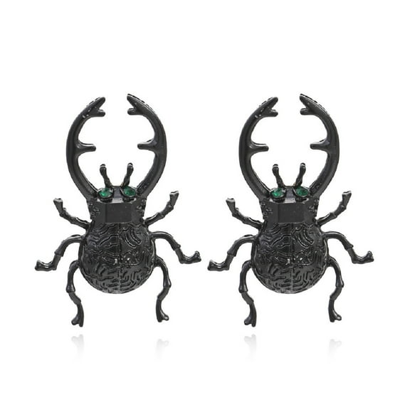 QDDollarsFun Beetle Earrings, Tropical Insect Beetle Dangle Earrings for Women, Bohemian Beetle Vacation Earrings, Cute Beetle Statement Earrings Summer Boho Jewelry