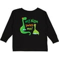 thumbnail image 3 of Inktastic My Nan Loves Me Grandson Dinosaur Boys Long Sleeve Toddler T-Shirt, 3 of 5