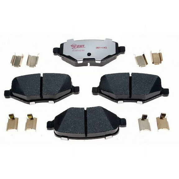 Rear Brake Pad Set - Compatible with 2010 - 2019 Ford Taurus 2011 2012 2013 2014 2015 2016 2017 2018