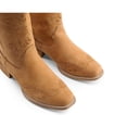 thumbnail image 4 of Botas DREAM PAIRS Vaqueras con Punta Cuadrada, Color Tan, Media Caña y Tacón de 4 cm, 4 of 6