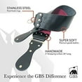 thumbnail image 3 of G.B.S Straight Razor Strop, Leather Sharpening Strap - Black & Maroon, 3 of 7