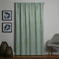 thumbnail image 2 of Mainstays Shimmer Rod Pocket 99% Blackout Curtains, Set of 2, Green, 37" W x 84" L, 2 of 5