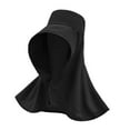 thumbnail image 4 of Sombrero de ala ancha para mujer, estilo chal, para el sol, para pesca al aire libre, sombrero de pescador, sombrero de playa portátil Negro, 4 of 9