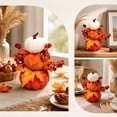 thumbnail image 5 of 3-Tier Stacked Artificial Speckled Pumpkin Table Decor with Maple Leaves and Berries Thanksgiving Centerpiece, 5 of 6