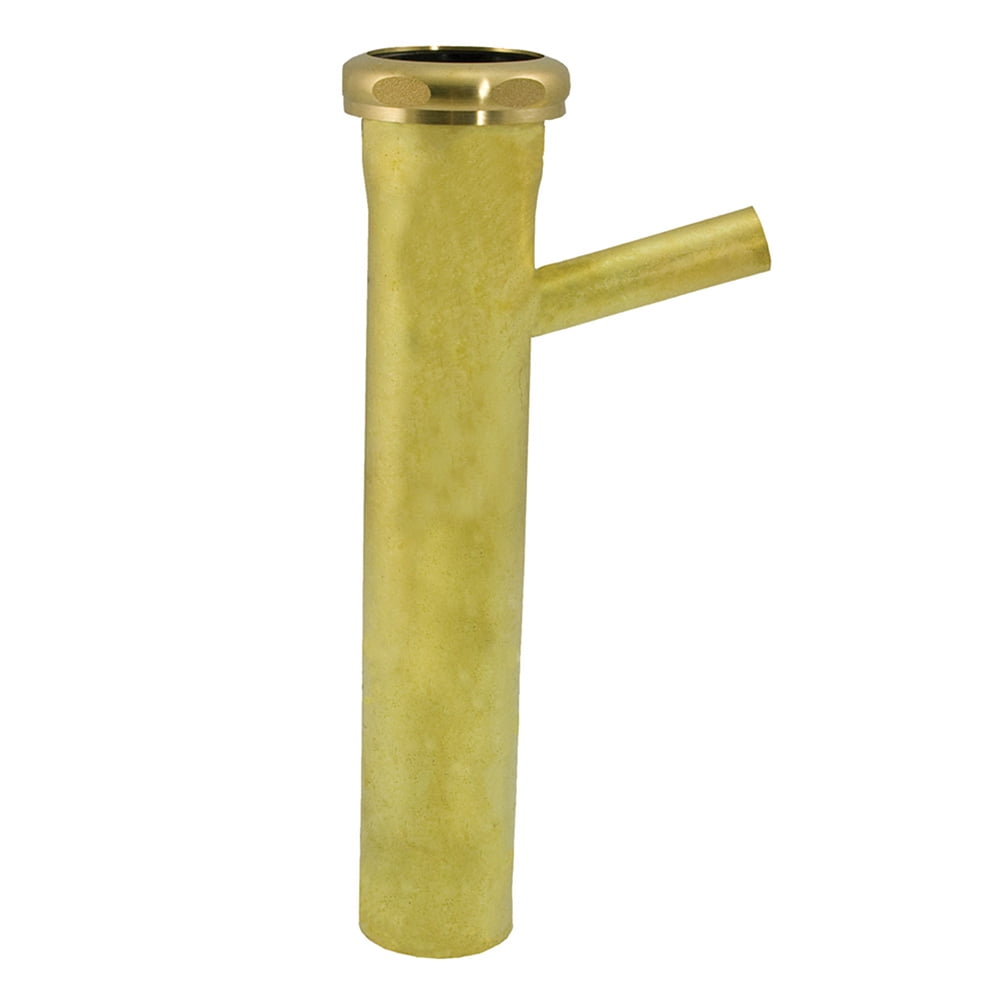 11/2" x 8" Rough Brass Slip Joint Tailpiece with 1/2" Sweat Branch 17
