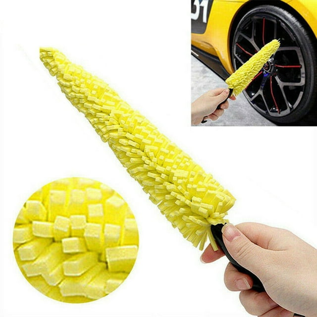 Effortlessly Clean Your Car Wheels with this Tire Rim Cleaning Tool!