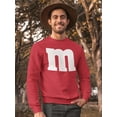 thumbnail image 2 of The Letter M Men Sweatshirt, Male Medium, 2 of 4