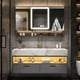 thumbnail image 3 of Bathroom Furniture Solid Wood Cabinet With Sink Wash Basin With And Mirror Vanity Toilet Simple Modern Washbasin Light Luxury Sl My Lux Decor Round, 3 of 6