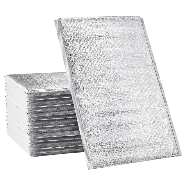 Bolsas térmicas desechables Hemoton para comida de picnic (20 unidades). Bolsas térmicas de aluminio para comida para llevar.