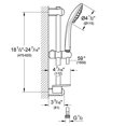 thumbnail image 5 of GROHE 27243001 Euphoria 110 Massage Shower Set, Starlight Chrome, 5 of 5