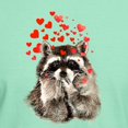 thumbnail image 3 of CafePress - Raccoon Blowing Kisses Cute Animal Love T Shirt - Men's Classic Graphic Cotton T-Shirt, 3 of 4