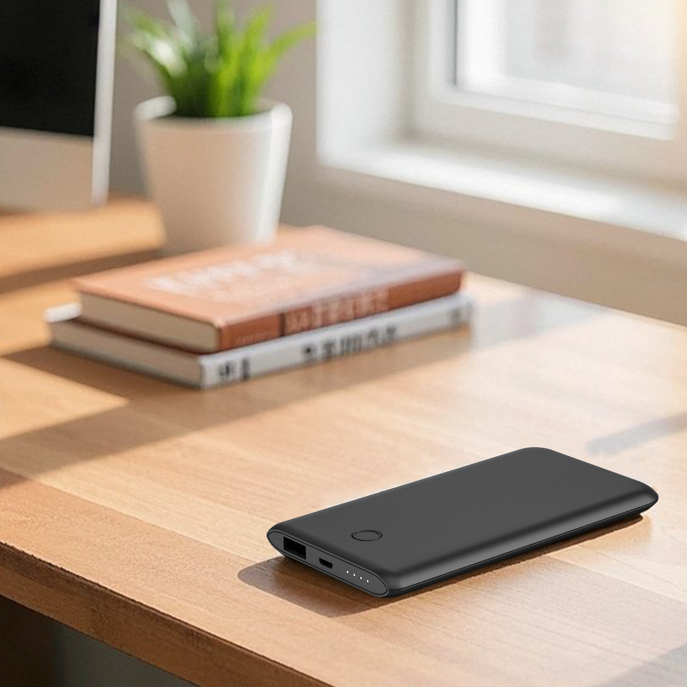 Batería portátil delgada onn de 5,000 mAh con puertos Micro-USB y USB-A, tamaño compacto, indicadores LED, negro - compatible con iPhone, iPad, AirPods, Samsung Galaxy, Note, Pixel y más 7