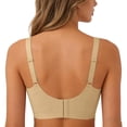 thumbnail image 6 of Jinhomg Women's Wirefree Push-Up Bra Back Closure Athletic Solid Sports Bra Coffee XXXL, 6 of 9