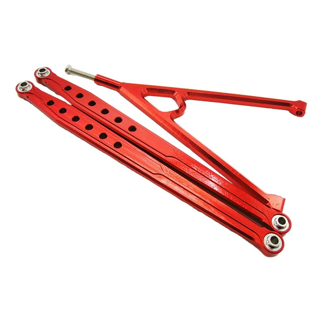 Xingzhi Aluminium Alloy Trigon Support Bar Rear Support Bar For AXIAL SCX10 Easy To Install Support Bar For AXIAL SCX10 Durable red 1Set