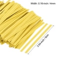 thumbnail image 2 of Torcidas Corbatas Unique Bargains 3.54 pulgadas papel Cierre Amarillo paquete de 500, 2 of 5