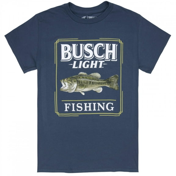 Busch Light Fishing Plaque Navy Colorway T-Shirt-Small