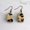 Leopard, variant on Retro Chic Mini Oval Leopard Soft Fur Genuine Leather Drop Hook Earrings Jewelry