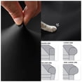 thumbnail image 2 of PU Leather Stretch Armrest Covers, Waterproof Arm Slipcovers with Twist Pins(2pcs,Black), 2 of 6
