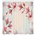 thumbnail image 3 of Ambesonne Magnolia Shower Curtain, Double Exposure Effect, 69"Wx84"L, Dark Coral and Pale Pink, 3 of 3
