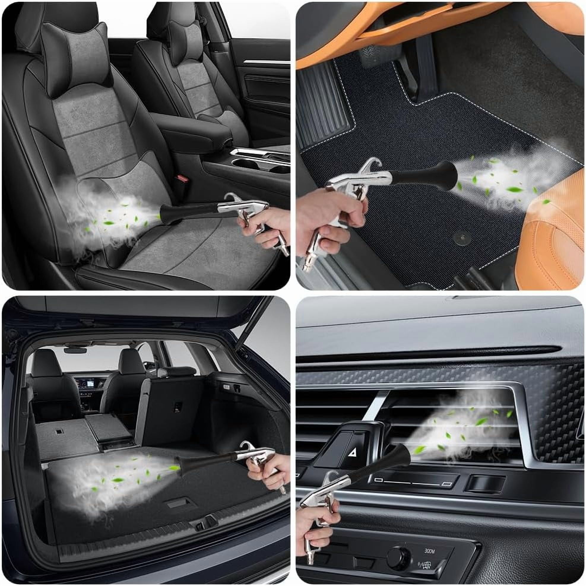 Car Cleaning Gun, Detailing Interior Dryer Air Blow Gun, Classic Air Blow Gun, High Pressure Compressed Dry Blow Gun for Interior Automobile Upholstery Carpets Tables and Chairs