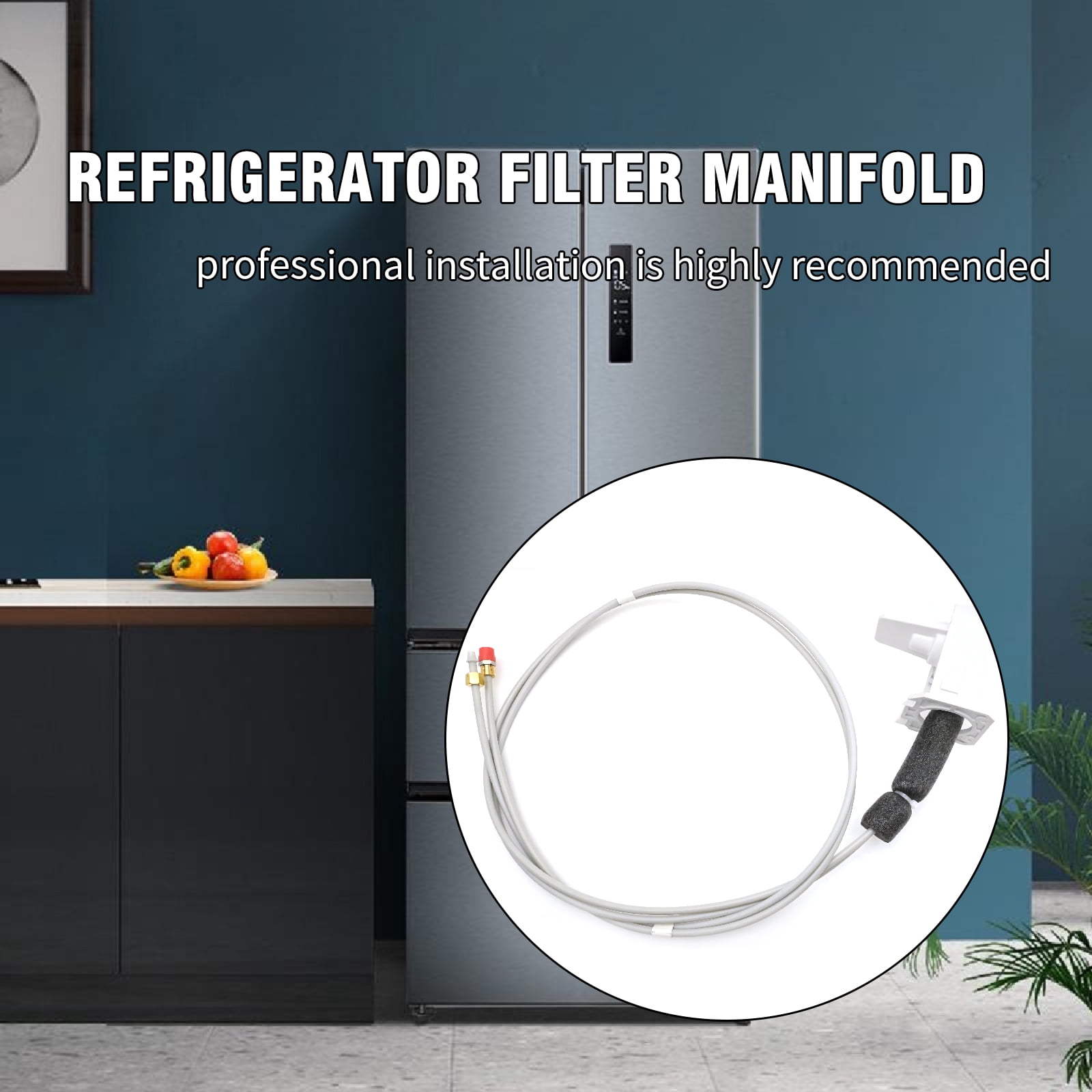 Anxingo WR02X45209 Refrigerator Filter Manifold, Water Filter Housing, Replaces WR17X11920, WR17X20862, WR17X22066