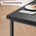 thumbnail image 3 of 3-Piece Rustic Black Dining Table Set for 4, Rectangular Wooden Kitchen Table with 2 Benches, Space-Saving Dinette Furniture for Apartment, Small Space and Home, 3 of 6