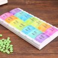 thumbnail image 3 of Caja de píldoras de PP Caja de píldoras de arco iris semanal Organizador de tabletas de medicina portátil Ndcxsfigh Cuidado Belleza, 3 of 8