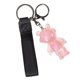 thumbnail image 3 of Llavero con estampado de letras acrílicas personalizado, accesorio de bolso de dibujos animados de anime de moda para hombres y mujeres, adorable llavero con dije de oso rosa, 3 of 8
