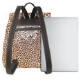 thumbnail image 3 of Sikiie Leopard Brown Women Genuine Leather Backpack Fashion Rucksack Daypack Leather Casual Travel Backpacks for Women, 3 of 4