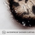 thumbnail image 3 of Print Bathroom Curtains Set - Waterproof Printed Shower Curtain with Hooks - Bathroom Decoration, 3 of 5