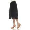 thumbnail image 2 of White Mark Women's Chiffon Pleated Midi Skirt, 2 of 6
