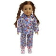 thumbnail image 2 of AmaMary 18 Inch Doll Pajamas Set – Cotton Two-Piece Sleepwear with Colorful Patterns – Fits American Girl, Our Generation, My Life Dolls (Doll Clothes Only), 2 of 4