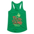 thumbnail image 1 of Dum Dums Sour Apple Kelly Junior Women's Racerback Tank Top, 1 of 2