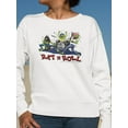 thumbnail image 2 of Monster Rat N Roll Band Sweatshirt Women -T-Line Designs, Female x-Large, 2 of 4