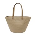 thumbnail image 1 of Bolsa Ocean Pacific para Mujer Tote con Asa Larga, Para Playa, con Forro y Lurex Beige, 1 of 4