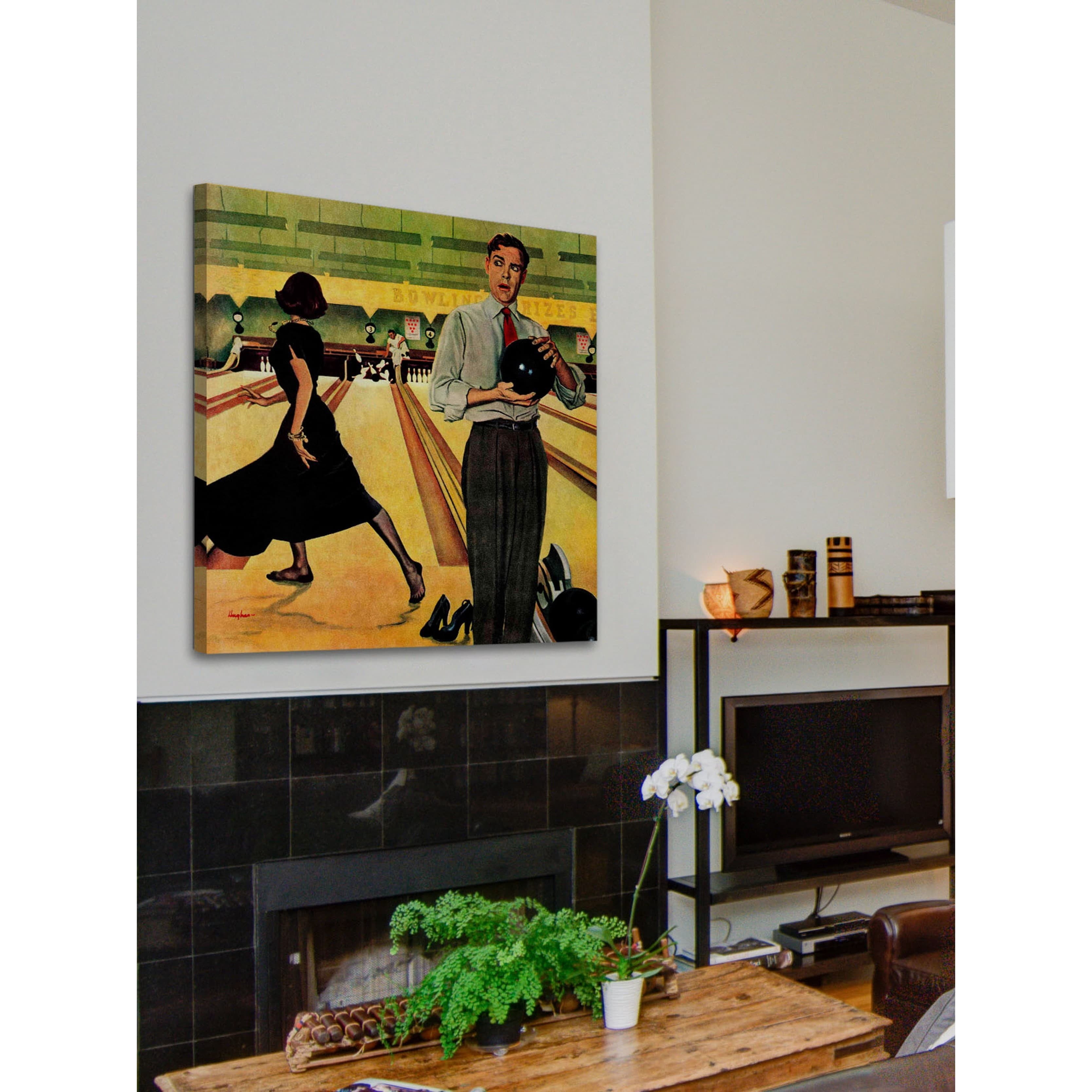 Marmont Hill Bowling Strike by George Hughes Painting Print on Canvas