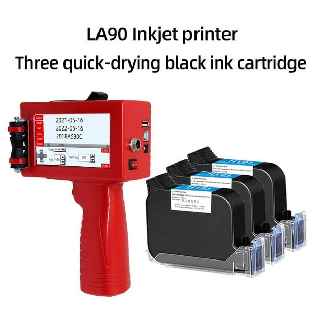 Printer Jet, Mini Portable Printer, 2D Barcode Handheld Printer, Pattern Label Packaging Coder, Inkjet Color Fade Resistant ,Fast Printing