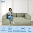 thumbnail image 3 of SOFA CAMA TEDDY SMOOTH OLIVE, 3 of 10