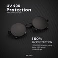 thumbnail image 2 of Gafas de Sol Redondas Polarizadas KALIYADI Metal UV400 45 mm (Paquete de 2), 2 of 7