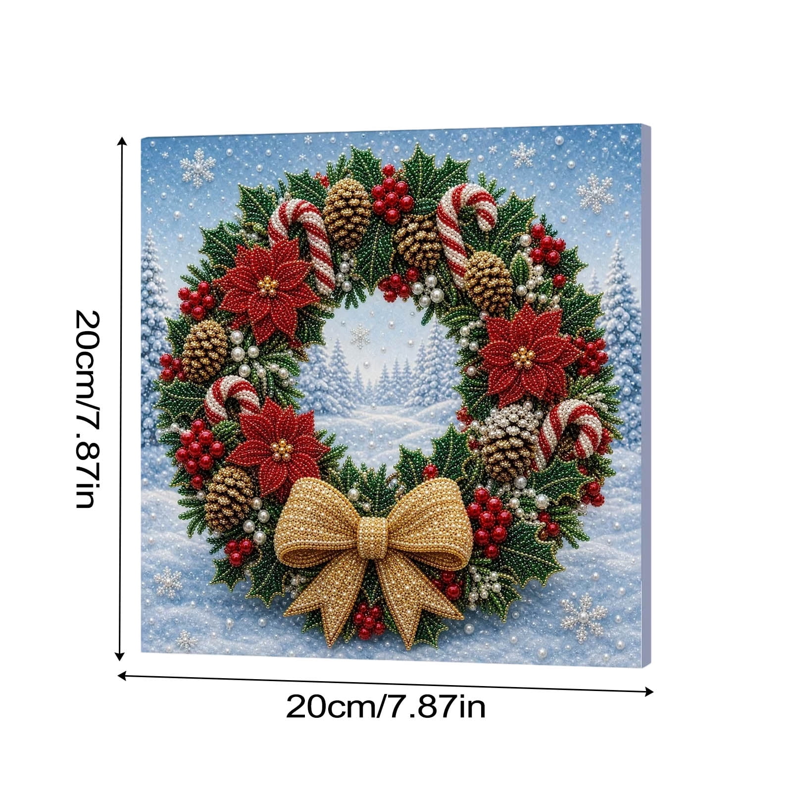 2026 Christmas Pearl Art Kits for Adults, 7.87x7.87 in Winter